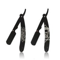 Maquinilla de afeitar manual para tallado de Metal, clip plegable antiguo, soporte para cuchillos de peluquería, afeitadora de cejas - details 4