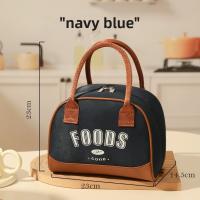 Bolsa térmica aislada plegable de mano, bolsa de almuerzo impermeable para trabajadores de oficina, bolso de Picnic de gran capacidad para estudiantes, Camping - details 8