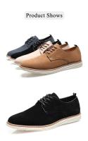 Parte superior de zapato de PU con rejilla de bloque con cordones informales para hombre, zapatos formales para hombre, zapatos de vestir de oficina para fiesta de boda - details 6