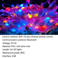 Luces de Hadas de Cumpleaños Decoración LED Controlable por APP Resistente al Agua RGB para Hogar Fiesta de Boda el Día de San Valentín - details 2