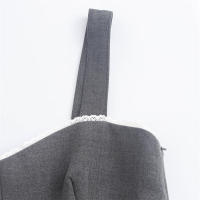 - Vestido de noche corto sin mangas para mujer, minivestido de moda, estilo europeo y americano, extranjero - details 5