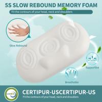 Almohada cervical de 1 pieza para dormir, Almohadas ortopédicas con contorno para la cama con fundas refrescantes - details 4