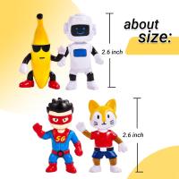 Figuras de Anime para niños, 8 piezas, Stumble Guys Toys, 2,6 pulgadas - details 3