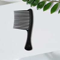 Peine de dientes anchos grandes para peluquería, peine alisador antiestático, cepillo de estilismo para teñir, herramienta de estilismo, peine de cabeza de aceite portátil - details 13