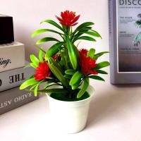 1 Uds. Pequeño fresco con maceta, adornos de mesa realistas para el hogar, flores artificiales, decoración del hogar, flor en maceta simulada - details 2