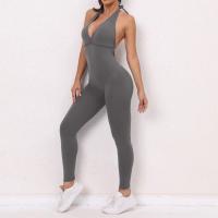 Traje de Compresión Deportivo para Mujeres Mono Sexy sin Costuras para Yoga y Fitness - details 5