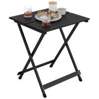 Mesa plegable de aluminio para acampar, mesa auxiliar para balcón, escritorio ultraligero, mesa de picnic plegable - details 3