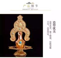 Candelas de Cobre Hechas a Mano Nepalesas Tamaño Grande, Tres Raíces, Colección Mágica de Herramientas de Alimentos - details 2
