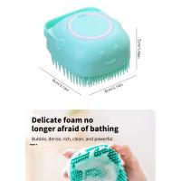 Cepillo de Baño para Mascotas de Silicona Suave Masajeador de Limpieza para Perros y Gatos - details 3