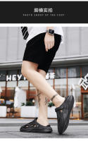 Nuevo hombre zapatos fríos hombre verano moda hombre coco agujero zapatos hombre vestido exterior hueco sandalias de playa zapatillas hombre - details 8