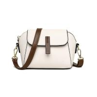 Bolso De Hombro Casual En Cuero PU Para Mujer Color Sólido Bolso Cruzado Con Cierre De Hebilla Y Cremallera - details 8
