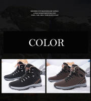 Botas de combate táctico de invierno para hombre, zapatos para caminar al aire libre, senderismo, botines para hombre, botas de nieve transpirables antideslizantes de felpa para mantener el calor - details 4