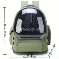 Mochila portátil para mascotas: bolsa de burbujas transpirable, cómoda y elegante para gatos y perros - details 1