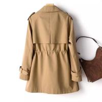 Chaqueta cortavientos con cuello vuelto para mujer, abrigos de moda de otoño - details 3
