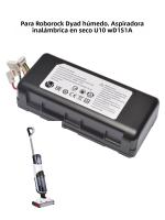 Batería de repuesto de 21,6 V y 5000mAh para aspiradora inalámbrica Roborock Dyad, aspiradora inalámbrica en seco y húmedo, piezas WD1S1A para fregadora de suelo U10 - details 1
