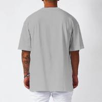Camiseta de Entrenamiento de Fitness para Hombres Manga Corta, Cuello Redondo, Poliéster Transpirable, Secado Rápido, Tamaño Grande, Camisetas Casuales para Primavera/Verano - details 8