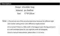 Bolso bandolera vintage informal, pequeño cuero de PU para mujer, bolso para teléfono de diseñador - details 0