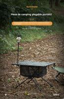 Mesa de camping plegable al aire libre viajar multifunción pesca Portátil 60*40*37CM - details 0