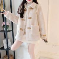 Nueva chaqueta sherpa de otoño e invierno para mujer, chaqueta corta holgada y versátil - details 5