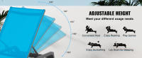SucceBuy Chaise Lounge Chairs al aire libre, sillones de aluminio para patio con reclinación ajustable en 5 posiciones, sillones plegables para piscina, sillones de bronceado completamente planos para patio, playa, piscina - details 4