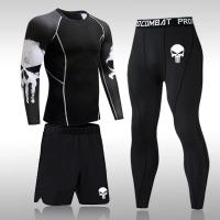 Traje Deportivo de Compresión para Hombres Pantalones de Gimnasio de Lana - details 6