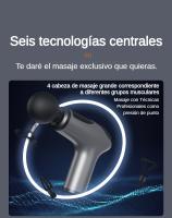Pistola de Masajes Portátil con 4 Cabezales para Relajación y Recuperación - details 1