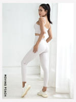 Pantalones largos de Yoga de melocotón móvil para mujer, Jogger, pantalones ajustados de cintura alta, BLN - details 2
