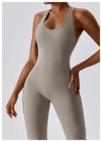Mono de Yoga Sólido Conjunto de Una Pieza para Mujeres Ropa de Workout para Levantamiento de Glúteos Moda Activa - details 21
