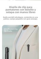 Radio Portátil Mini Recargable: Ultracompacta, Ligera y con Sintonización FM, Ideal para Adultos Mayores y Usos en Reuniones - details 4