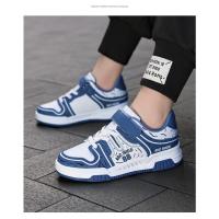 Zapatos de marca para niños, zapatos deportivos de cuero a la moda para niños y niñas, zapatos de tenis para niños, zapatos antideslizantes para correr al aire libre, zapatos de baloncesto - details 16