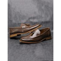 Zapatos casuales de hombre de estilo americano, mocasines cómodos de lujo a la moda, zapatos de cuero para hombre - details 3