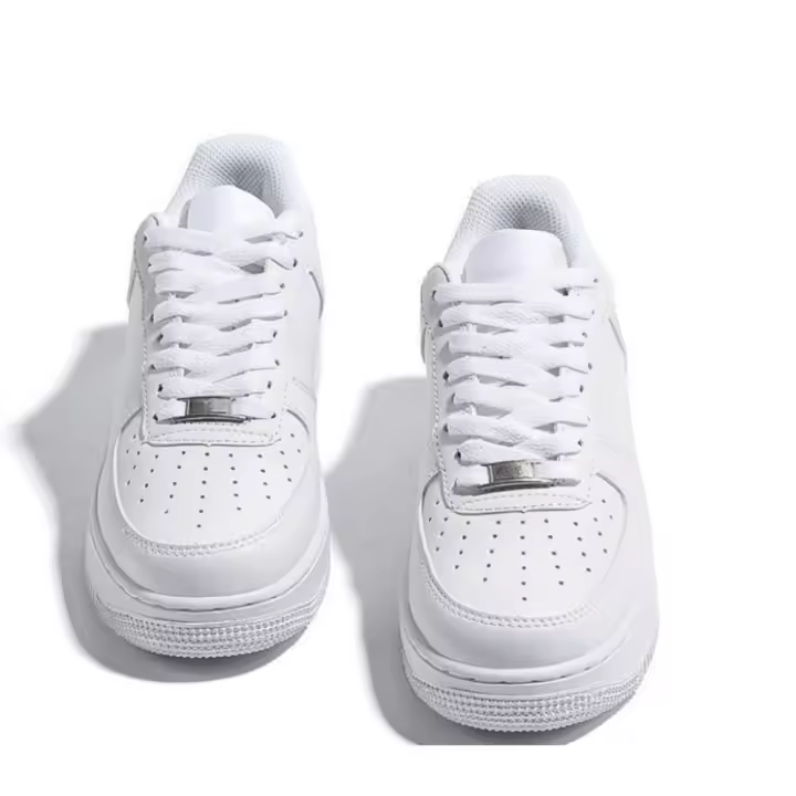 Zapatillas Clásico Blanco Negro AF1 Zapatillas Casual Hombre y Mujer al Aire Libre - 1