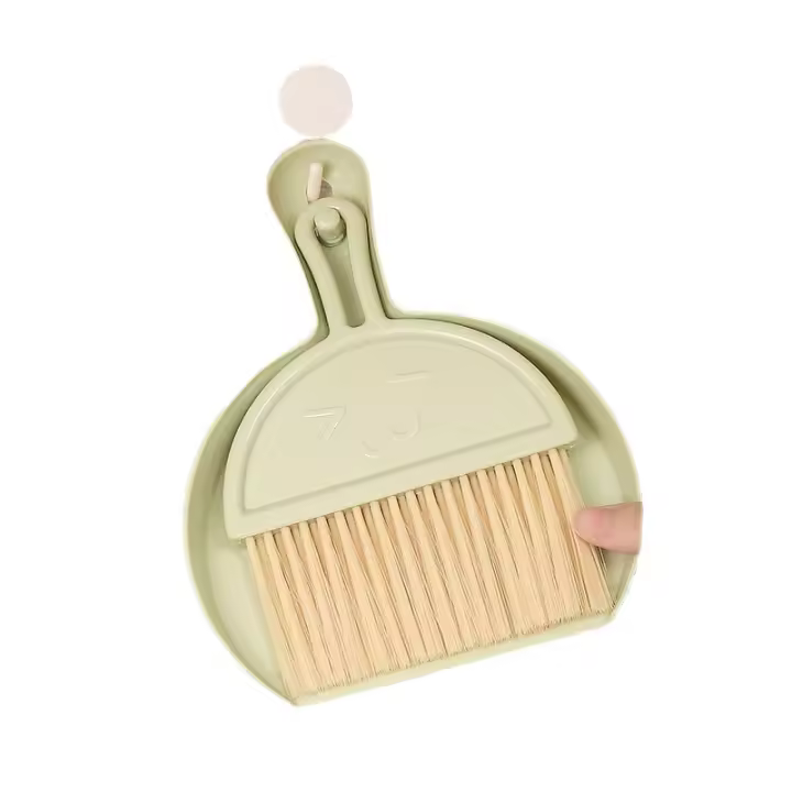Escritorio doméstico mini escoba teclado cepillo de limpieza trompeta con recogedor conjunto de limpieza de escombros cepillo opcional multicolor - 1