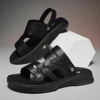 Sandalias de los hombres antideslizantes y resistentes al desgaste zapatillas de suela gruesa zapatos de playa de los hombres seco y húmedo verano antideslizante impermeable zapatillas frescas - details 0