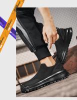 Zapatillas de deporte de los hombres de moda Flyknit transpirable Athletic Casual Shoes - details 13