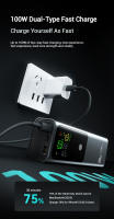 PowerBank 20000mAh~ 30000mAh 100W Carga súper rápida de alta potencia, estación de fuente de alimentación para computadora portátil - details 6