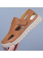 2025 sandalias hombre verano transpirable Baotou agujero zapatos hueco suave fondo deportes conducción playa vadeo sandalias - details 7
