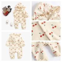 Monos de invierno de manga larga para bebés, peleles con capucha para niñas, lindos - details 2