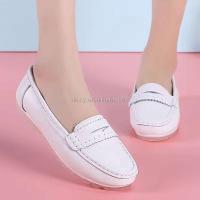 Zapatos de moda con parte superior plana y de cuero suave, zapatillas ligeras para mujer - details 2