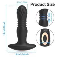 Embalaje privado SEXY Vibrador anal telescópico inalámbrico Bluetooth APP Control remoto Masajeador de próstata Butt Plug para hombres Dildo Vibrador Adulto - details 11