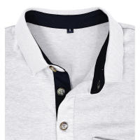 Camiseta Polo Básica de Manga Larga con Solapa para Hombre - details 16