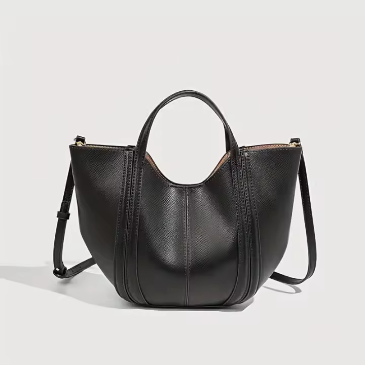 Elegante Bolso de Mano Minimalista Bolso Cruzado Versátil con Cierre Magnético - 1