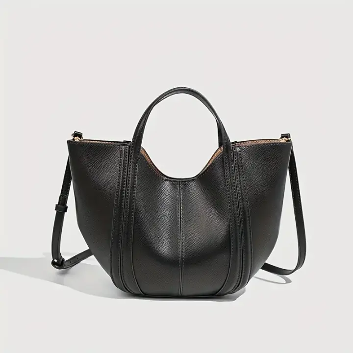 Elegante Bolso de Mano Minimalista Bolso Cruzado Versátil con Cierre Magnético - 1