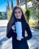 Taza de Viaje de 1182 ml 40oz con asa y Pajita, Termo para café frío y Caliente, Capacidad - details 17