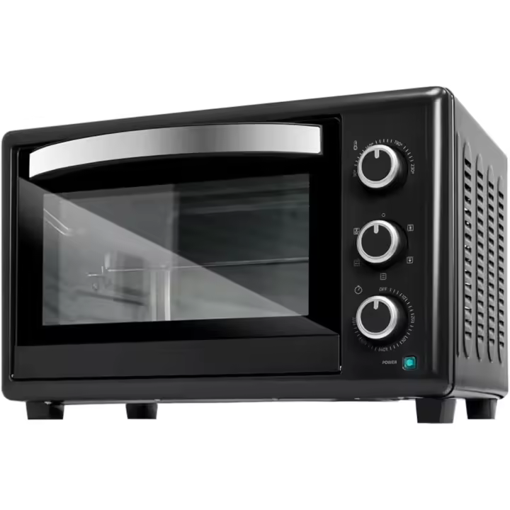 Horno de Sobremesa Bake&Toast 3090 Negro Gyro 30 L, 1500 W, 12 Funciones, Incluye Rastrador Giratorio, Luz Interior, Bandeja Recogedora - 1