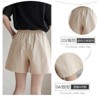 Verano nuevo algodón suelto crepé de gran tamaño de las mujeres pantalones cortos deportivos y de ocio de las mujeres pantalones anchos. - details 2