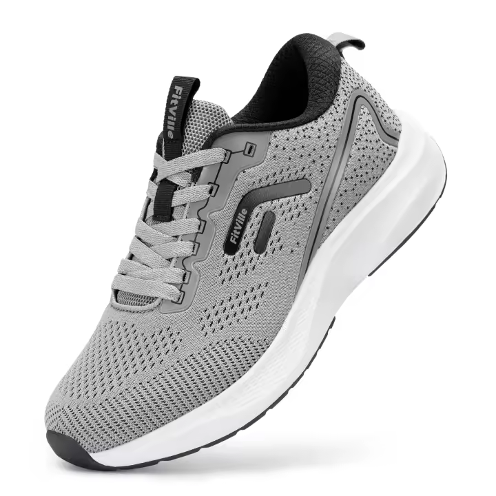 Zapatillas deportivas para correr para hombre, zapatillas ligeras y transpirables para pies hinchados, zapatos anchos, calzado de entrenamiento atlético - 1