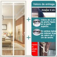 Cortina mosquitera Para Puerta,cortina de Puerta magnética,con Imanes de Cierre Automático y velcro - details 5