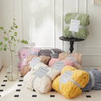 Tuff-manta de franela a rayas de terciopelo para adultos, funda de cama suave, colcha mullida de punto cálido, sofá y dormitorio, Invierno - details 0
