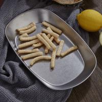 Plato de aperitivos de acero inoxidable 304, platos irrompibles de estilo coreano para servir comida, plato de barbacoa ovalado resistente a caídas, patatas fritas - details 10